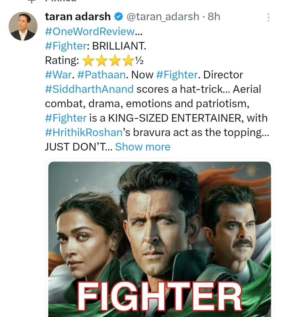 Fighter Movie Review Updates